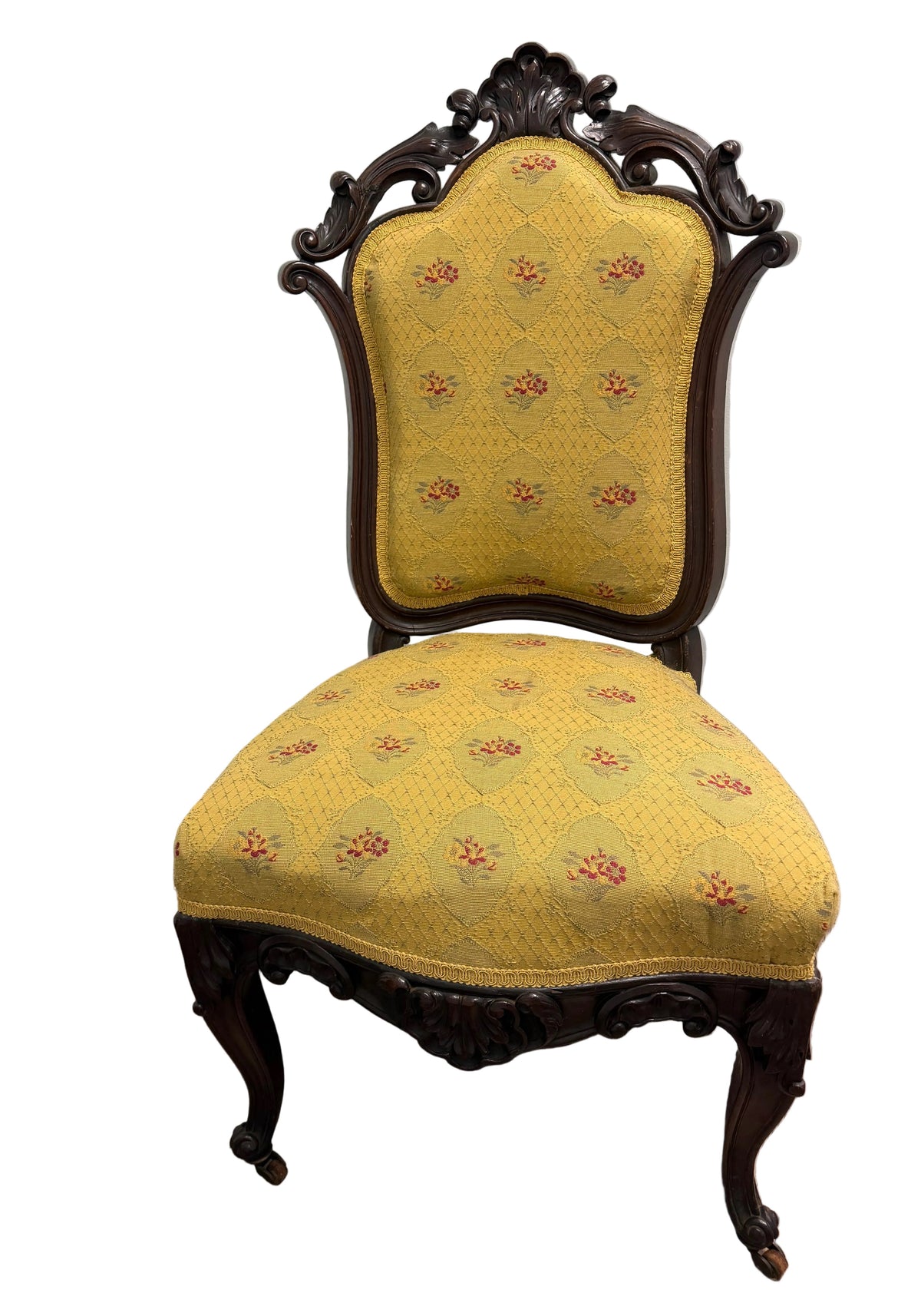 Wood carved chair (matches loveseat)