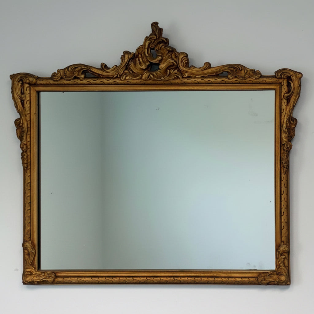 Antique Gold Gilt Ornate Rococo Mirror